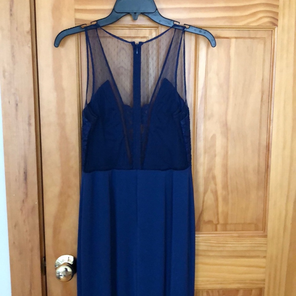 Navy blue prom dress worn once - Picture 3 of 3